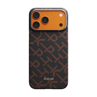 pitaka iphone 17 pro edge case (ptk leaping orange black)