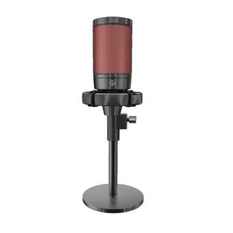 porodo gaming professional rgb condenser microphone with extension stand