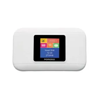 porodo nexfi 3000mah 4g lte portable wifi router multi user connection
