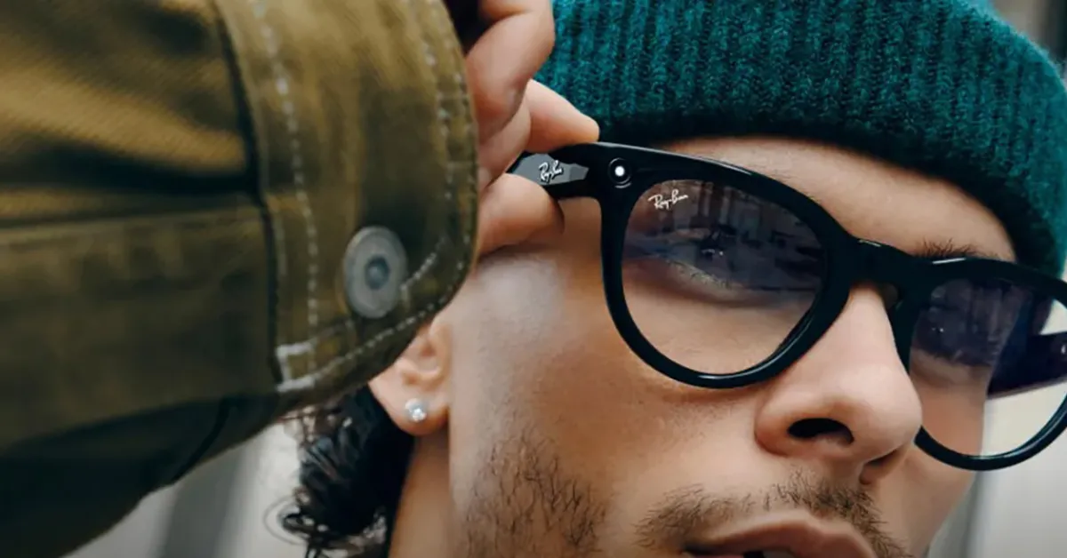 ray ban meta smart glasses 12mp ultra wide camera lens and led