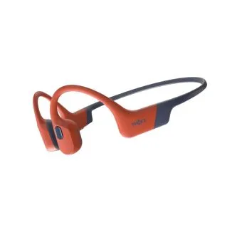 shokz openswim pro | waterproof bone conduction sports headphones with bluetooth & mp3 red
