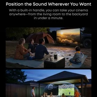 soundcore nebula p1 | world's first portable projector with detachable wireless speakers