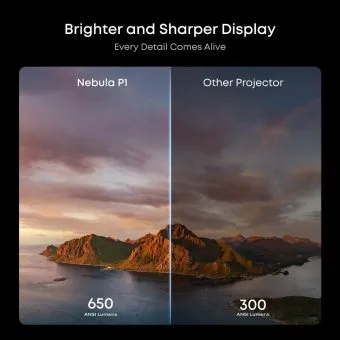 soundcore nebula p1 | world's first portable projector with detachable wireless speakers