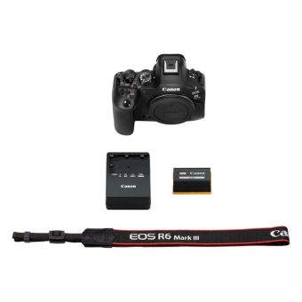 canon eos r6 mark iii mirrorless camera with 24 105mm f/4 7.1 lens body only