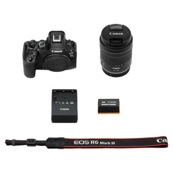 canon eos r6 mark iii mirrorless camera with 24 105mm f/4 7.1 lens body only