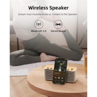 ezvalo sound machine bluetooth speaker – 255+ mixing options, night light & smart sleep timer