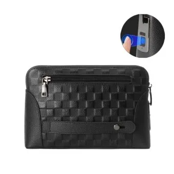 stetch fl v2413 smart clutch bag with fingerprint unlocking
