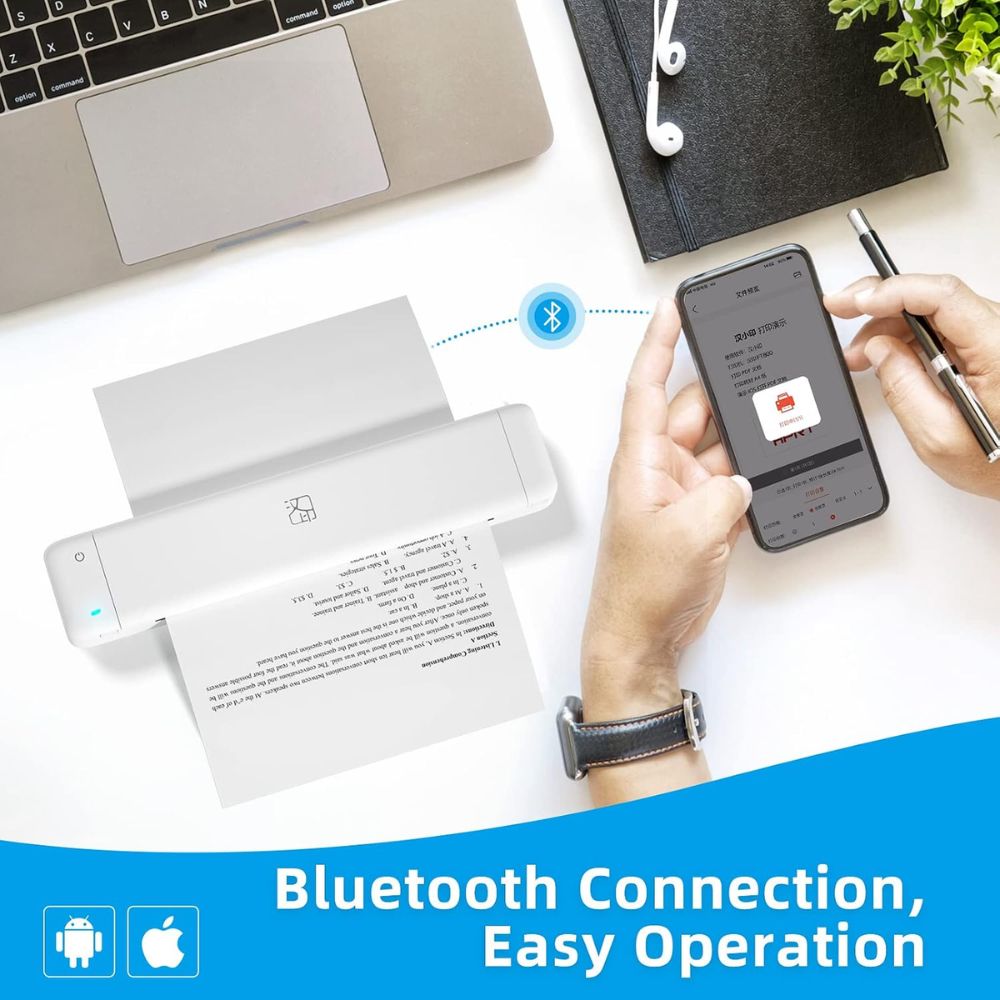 hprt mt800q carbon tape printer portable printer