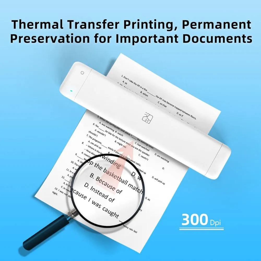 hprt mt800q carbon tape printer portable printer