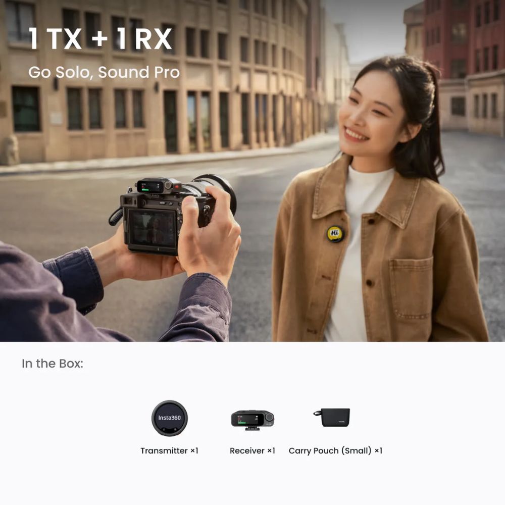 insta360 mic pro mic pro 1 tx + 1 rx