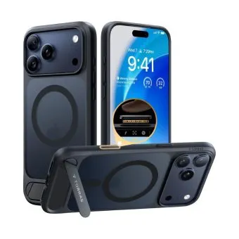 torras ostand l1 guardian case for iphone 17 pro & max purple, 17 pro