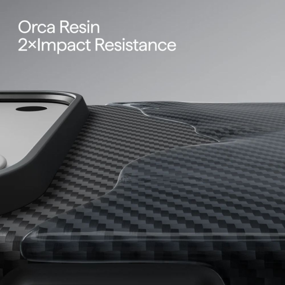 pitaka summa case for iphone 18 pro max 600d black/grey twill