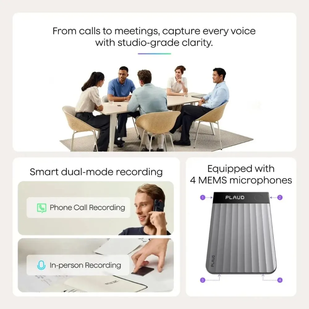 plaud note pro the world's most advanced ai note taker.