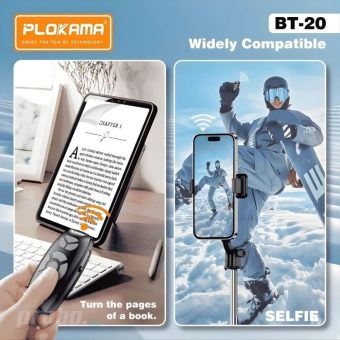 plokama bt 20 10m range bluetooth remote control for smartphones