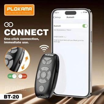 plokama bt 20 10m range bluetooth remote control for smartphones