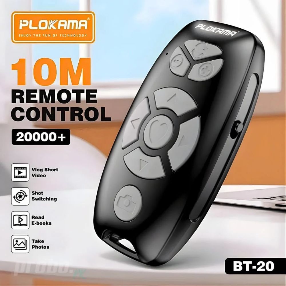 plokama bt 20 10m range bluetooth remote control for smartphones