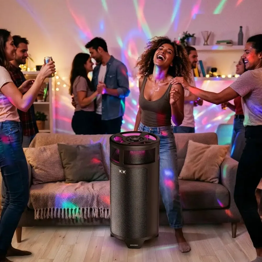 porodo soundtec soloud portable 120w party speaker