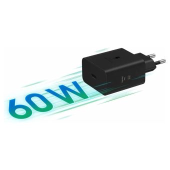samsung original 60w super fast charger – usb c power adapter (unbundled / without cable)