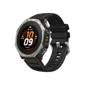 amazfit t rex dual solar smart watch (51mm) – titanium bezel & sapphire glass