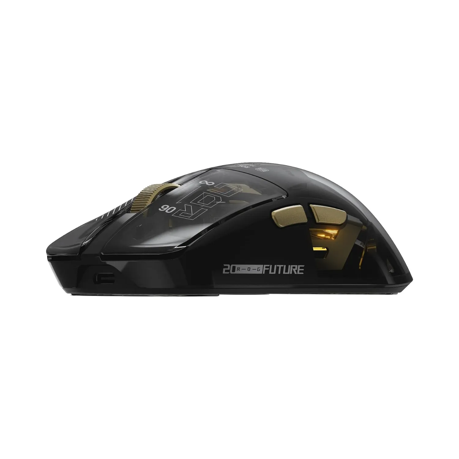 ASUS ROG Harpe II Extreme Edition 20 wireless gaming mouse - side low
