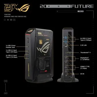 ASUS ROG NUC 16 Edition 20 gaming mini PC - feature design