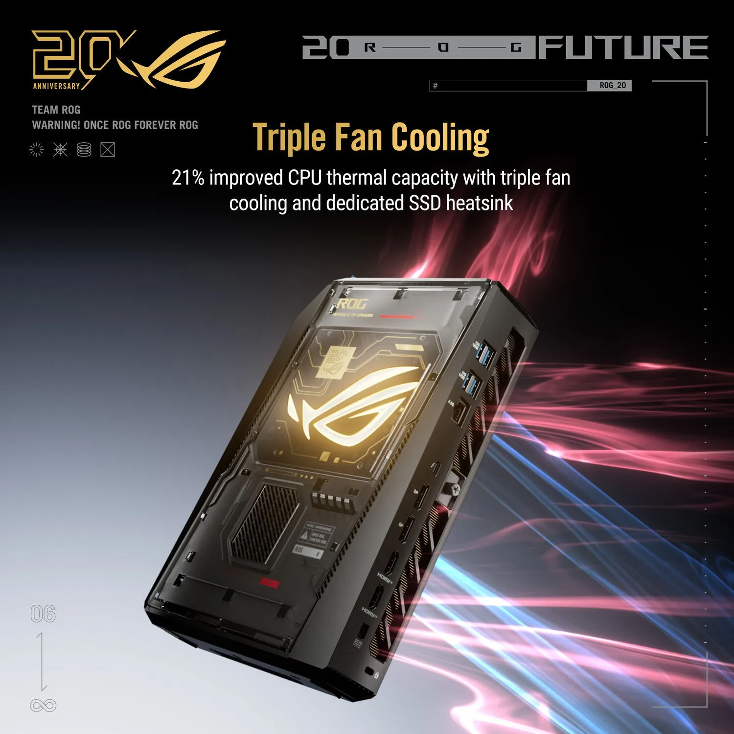 ASUS ROG NUC 16 Edition 20 gaming mini PC - feature cooling