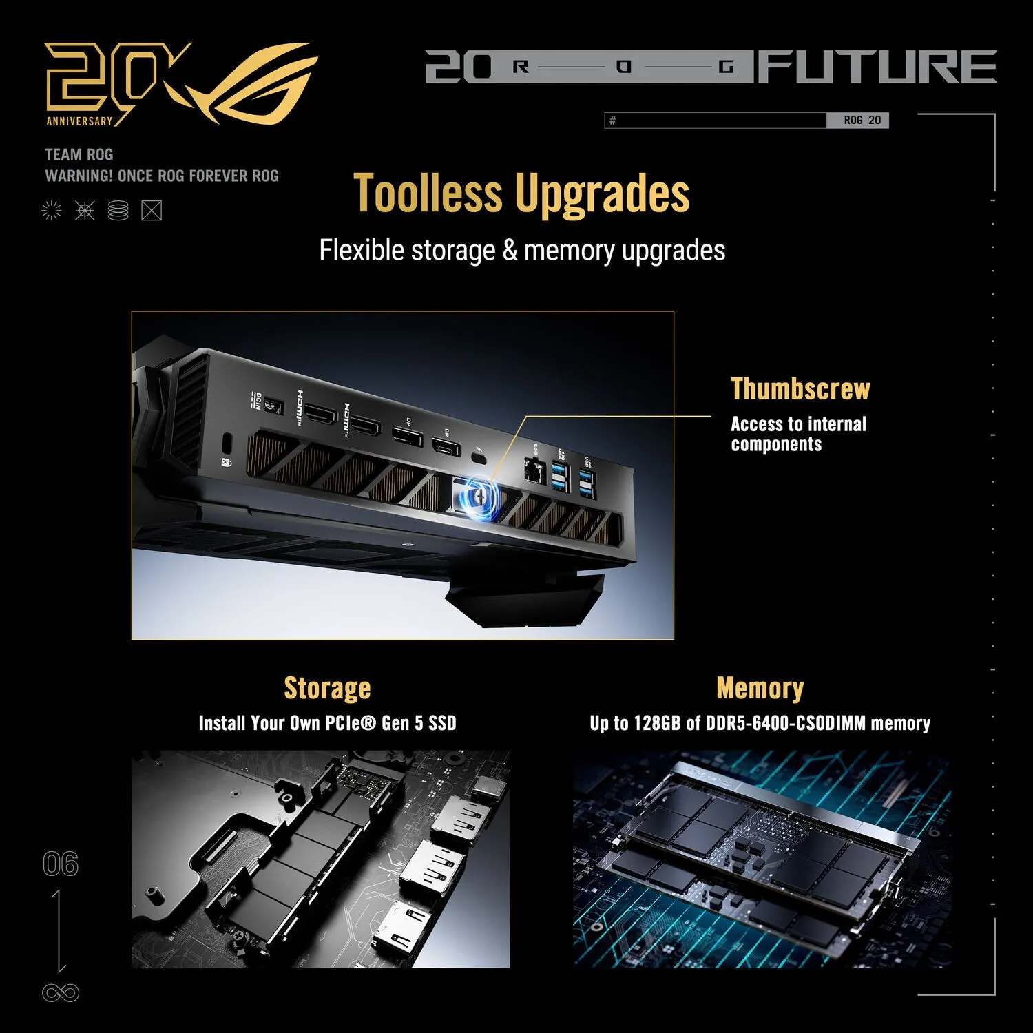 ASUS ROG NUC 16 Edition 20 gaming mini PC - feature upgrades