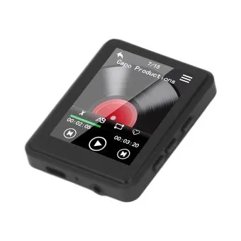 Bewinner 2.4" Bluetooth 5.3 MP3 MP4 Player with Speaker Black