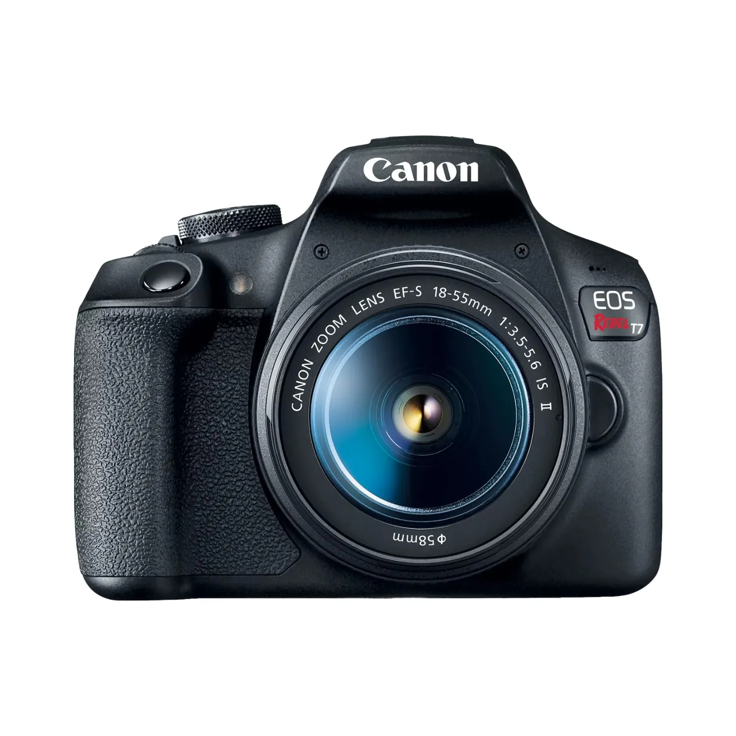 canon eos rebel t7 premium kit front