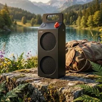 CMF by Nothing Speaker M outdoors with carry handle