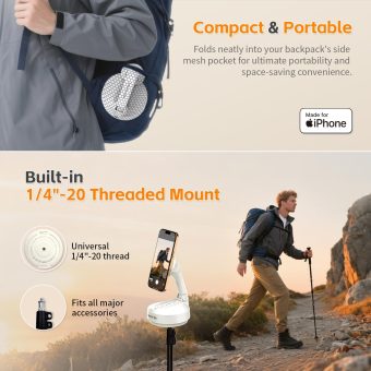 COMITOK MOTA compact portable design with 1/4 inch mount