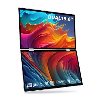 DualView Monitor F15 Pro 15.6 inch dual-screen touchscreen portable monitor - main