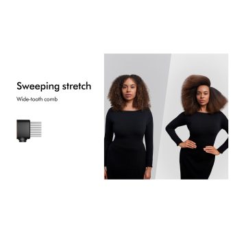 Dyson Airwrap i.d. Multi-Styler and Dryer HS08 Curly+Coily – Ceramic Patina & Topaz – wide-tooth comb stretch
