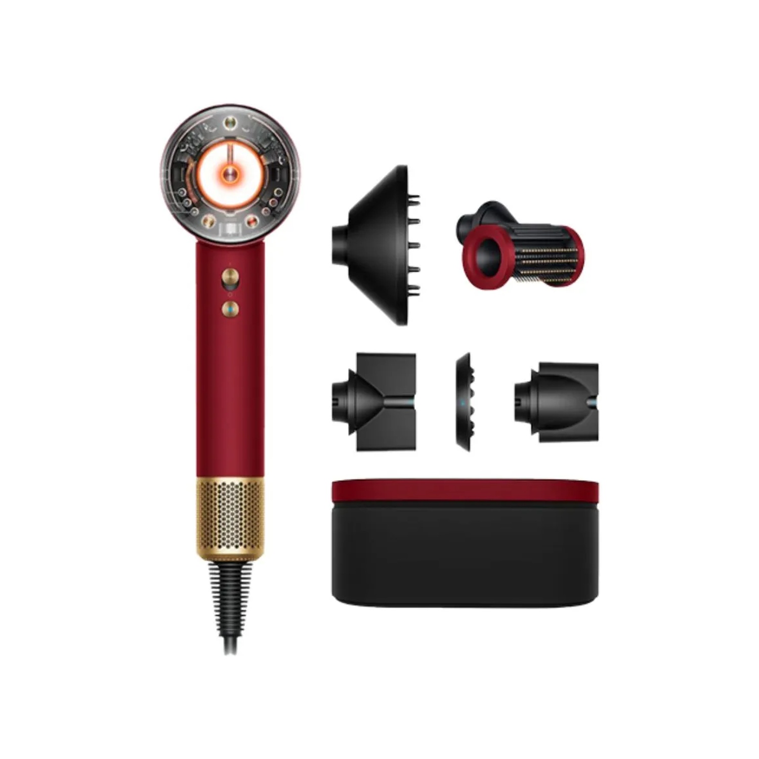 Dyson Supersonic Nural HD16 Hair Dryer – Red Velvet & Gold