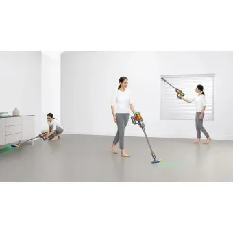 Dyson V12 Detect Slim Absolute Cordless Vacuum Yellow/Nickel – whole-home cleaning