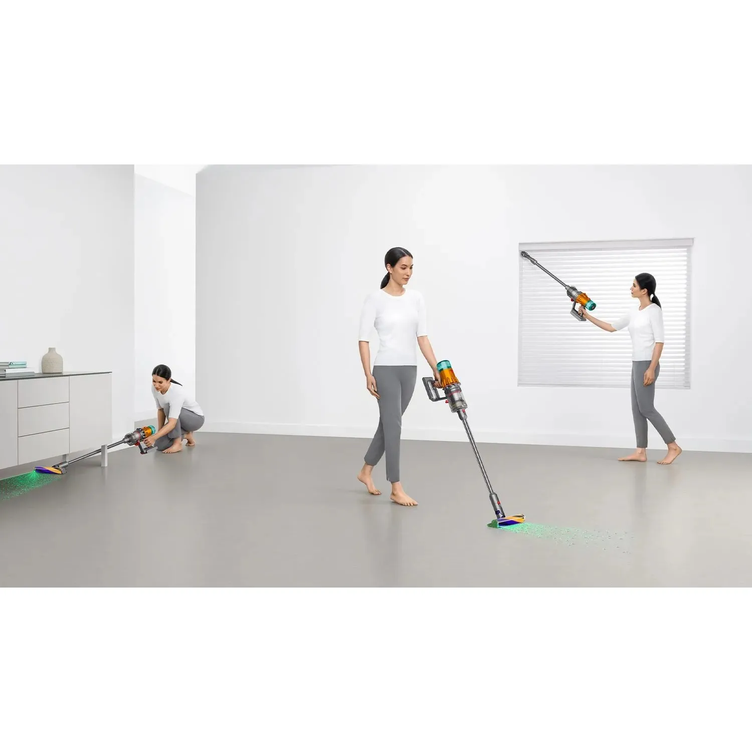 Dyson V12 Detect Slim Absolute Cordless Vacuum Yellow/Nickel – whole-home cleaning