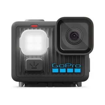 GoPro LIT HERO with the built-in light switched on