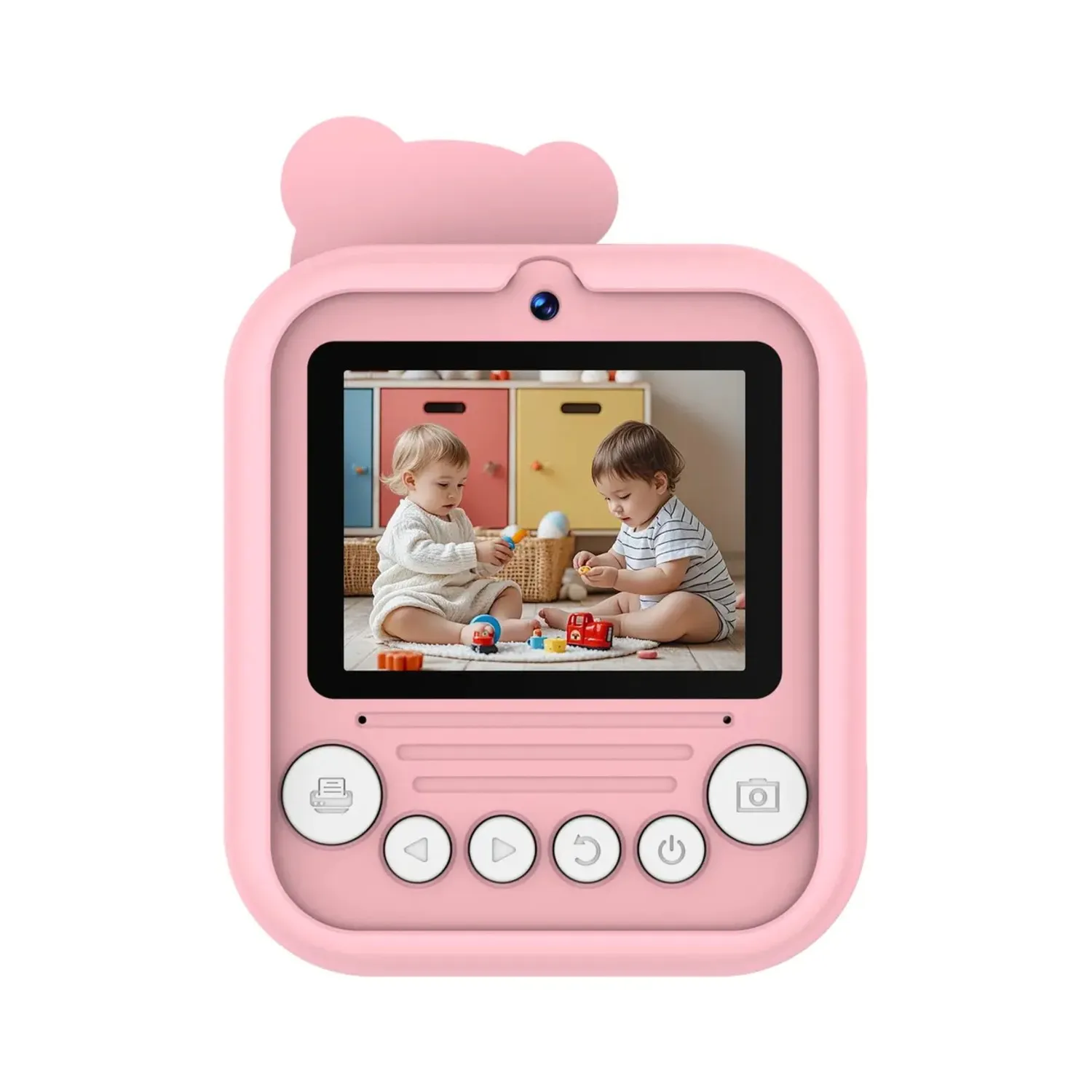 Green Lion Little Click Instant Print Camera Pink back with 2.4" screen