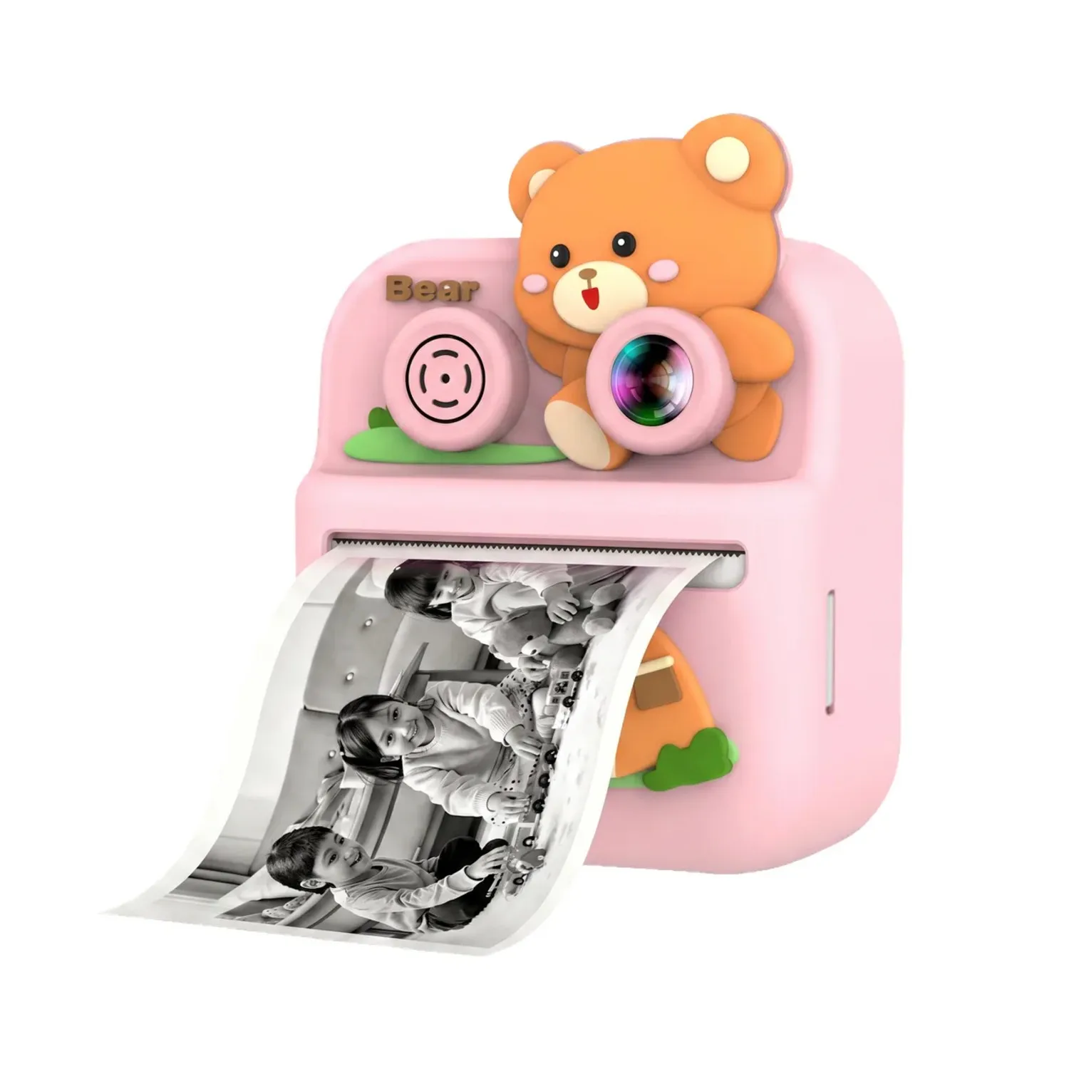 Green Lion Little Click Instant Print Camera in Pink