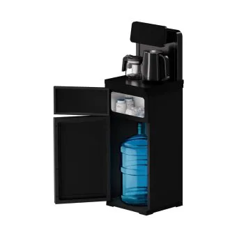 Green Lion Tea Bar Machine Water Dispenser Black with bottle storage