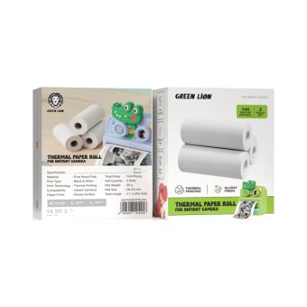 Green Lion Thermal Paper Roll for Instant Camera Box