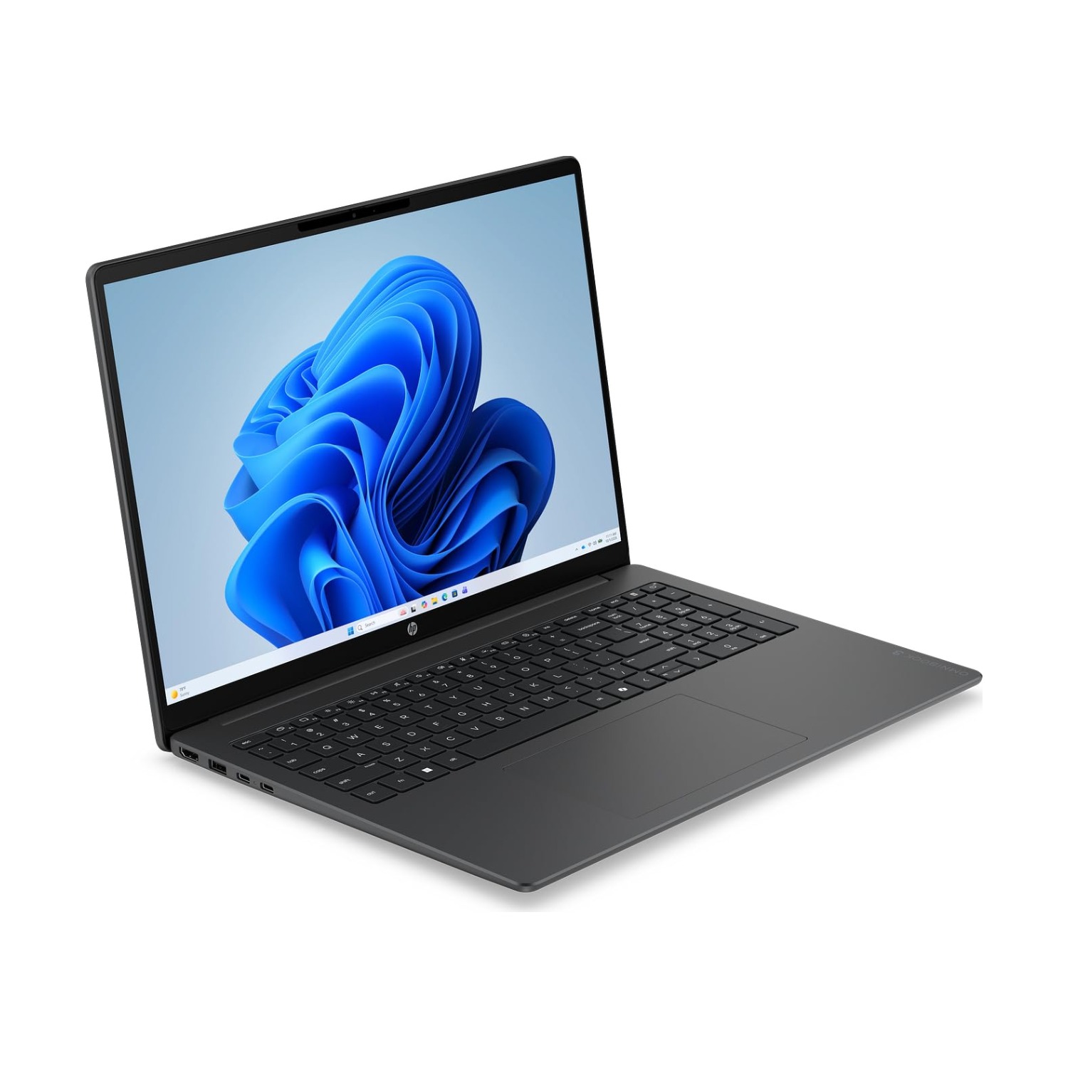 HP OmniBook 3 16-BU0305DX laptop right angle view