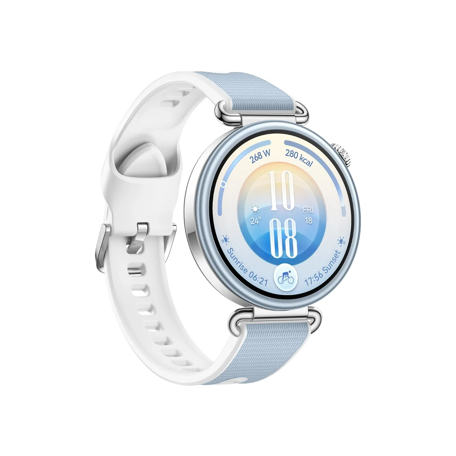 huawei watch gt 7 41mm smartwatch | 1.32 inch amoled 3000 nits | dual band gnss | up to 14 day battery life | blue | side view