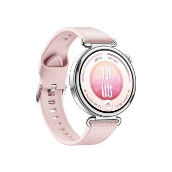 huawei watch gt 7 41mm smartwatch | 1.32 inch amoled 3000 nits | dual band gnss | up to 14 day battery life | pink | side view