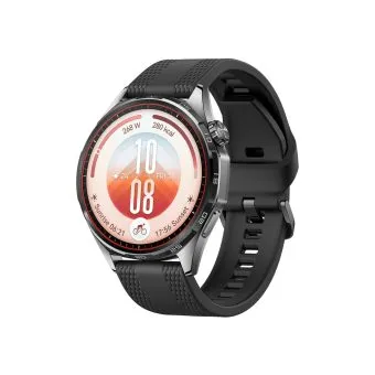 huawei watch gt 7 46mm smartwatch | 1.47 inch amoled 3000 nits | dual band gnss | up to 21 day battery life | black | angle view