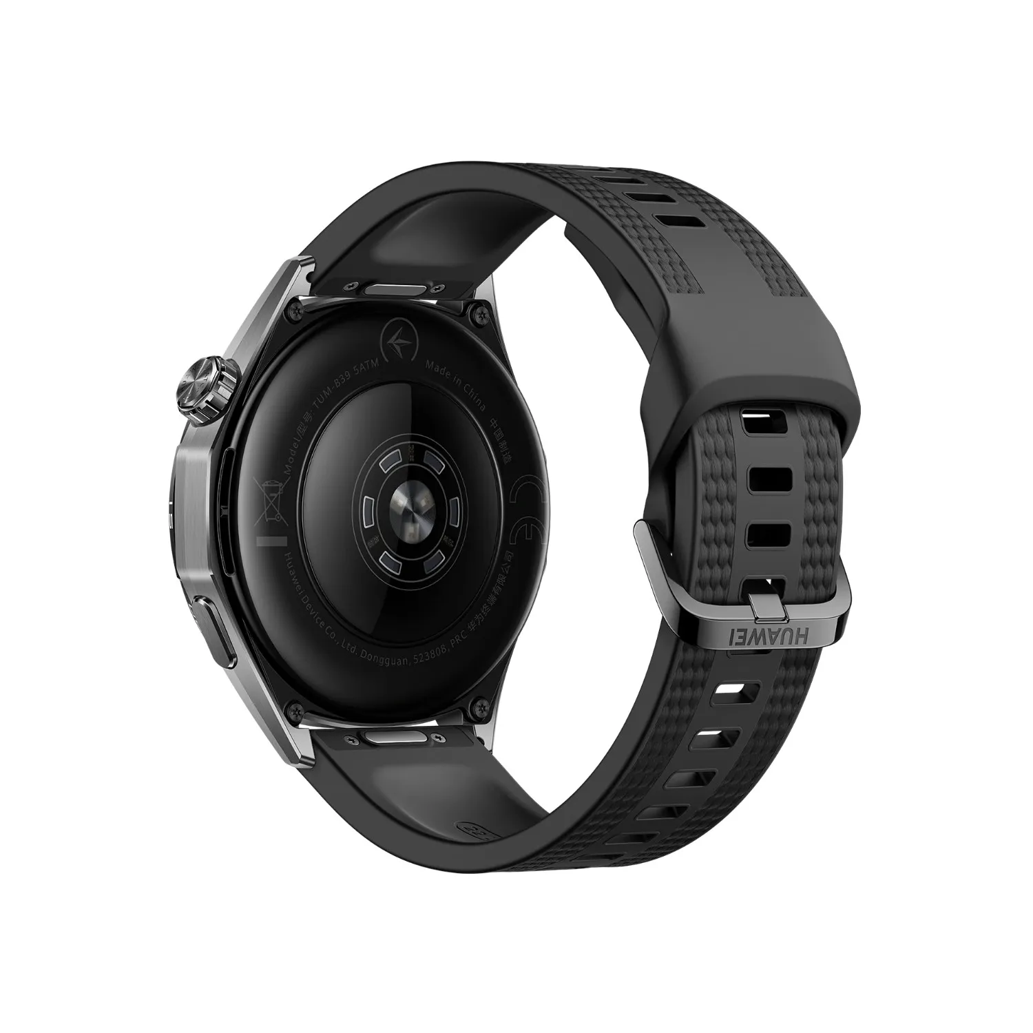 huawei watch gt 7 46mm smartwatch | 1.47 inch amoled 3000 nits | dual band gnss | up to 21 day battery life | black | back view