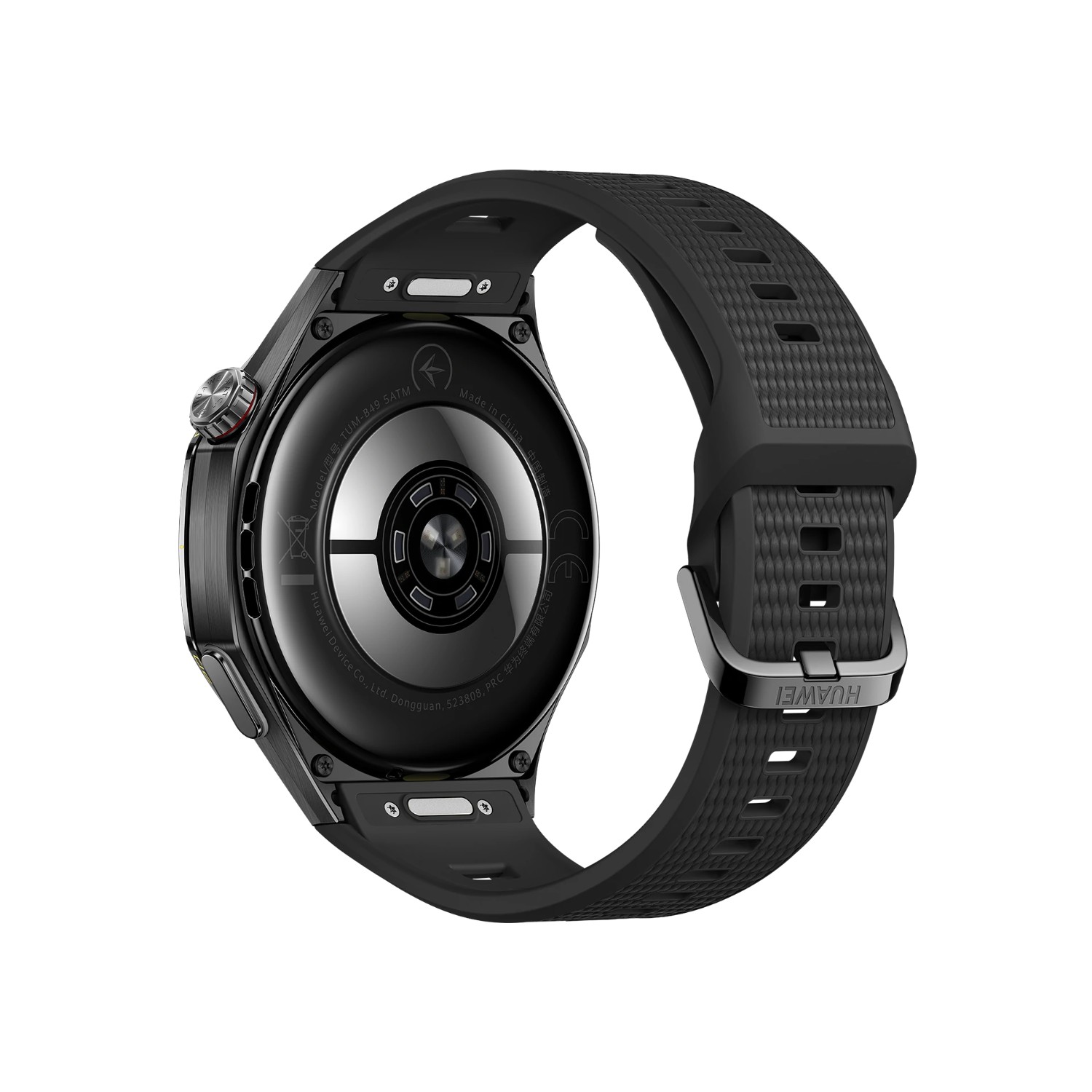 huawei watch gt 7 pro smartwatch | titanium alloy | 1.47 inch amoled 3000 nits | ecg | 40m free diving | black | back view