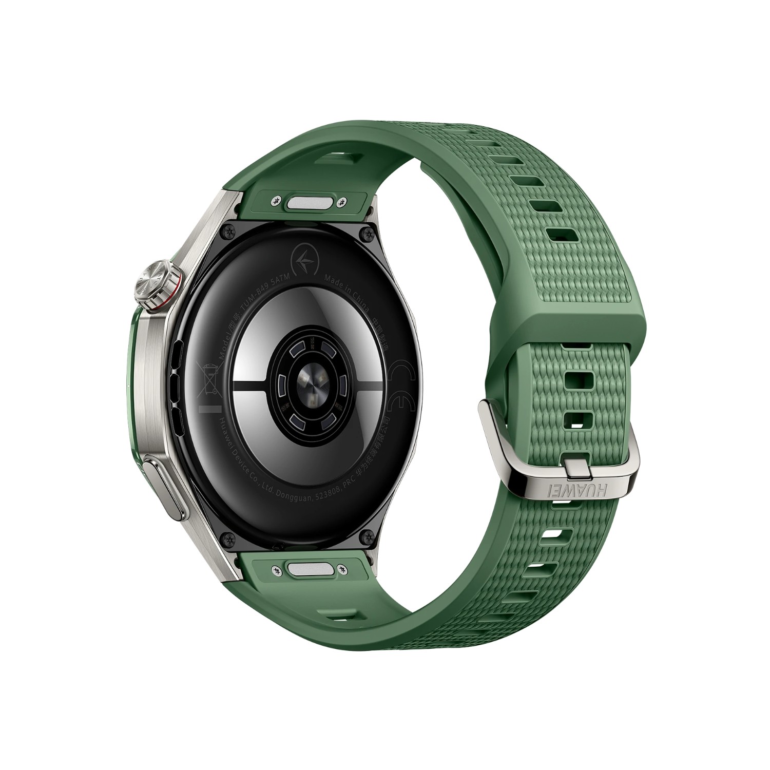 huawei watch gt 7 pro smartwatch | titanium alloy | 1.47 inch amoled 3000 nits | ecg | 40m free diving | green | back view