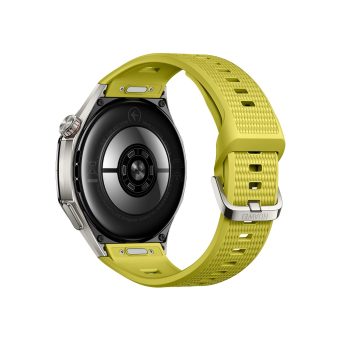 huawei watch gt 7 pro smartwatch | titanium alloy | 1.47 inch amoled 3000 nits | ecg | 40m free diving | yellow | back view