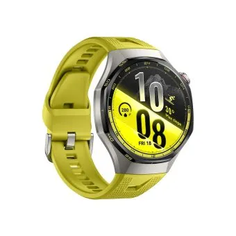 huawei watch gt 7 pro smartwatch | titanium alloy | 1.47 inch amoled 3000 nits | ecg | 40m free diving | yellow | side view